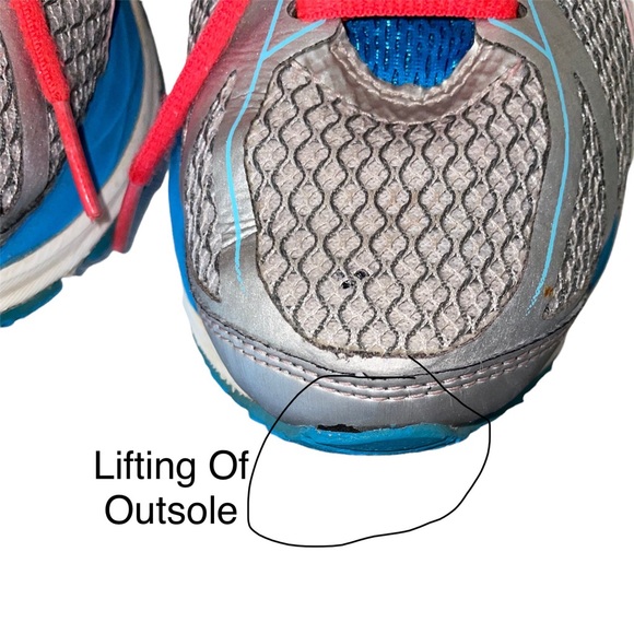 Asics Gel Cumulus 17 Women’s size 7 Silver Blue Pink Athletic Sneaker T5D8N - Picture 14 of 14